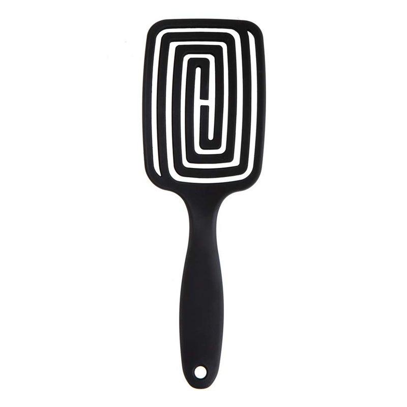 The bbosong lab Maze Hair Brush â€“ Curved and Flexible Brush Head, Fast Drying, Detangling, for All Hair Types - Image 2